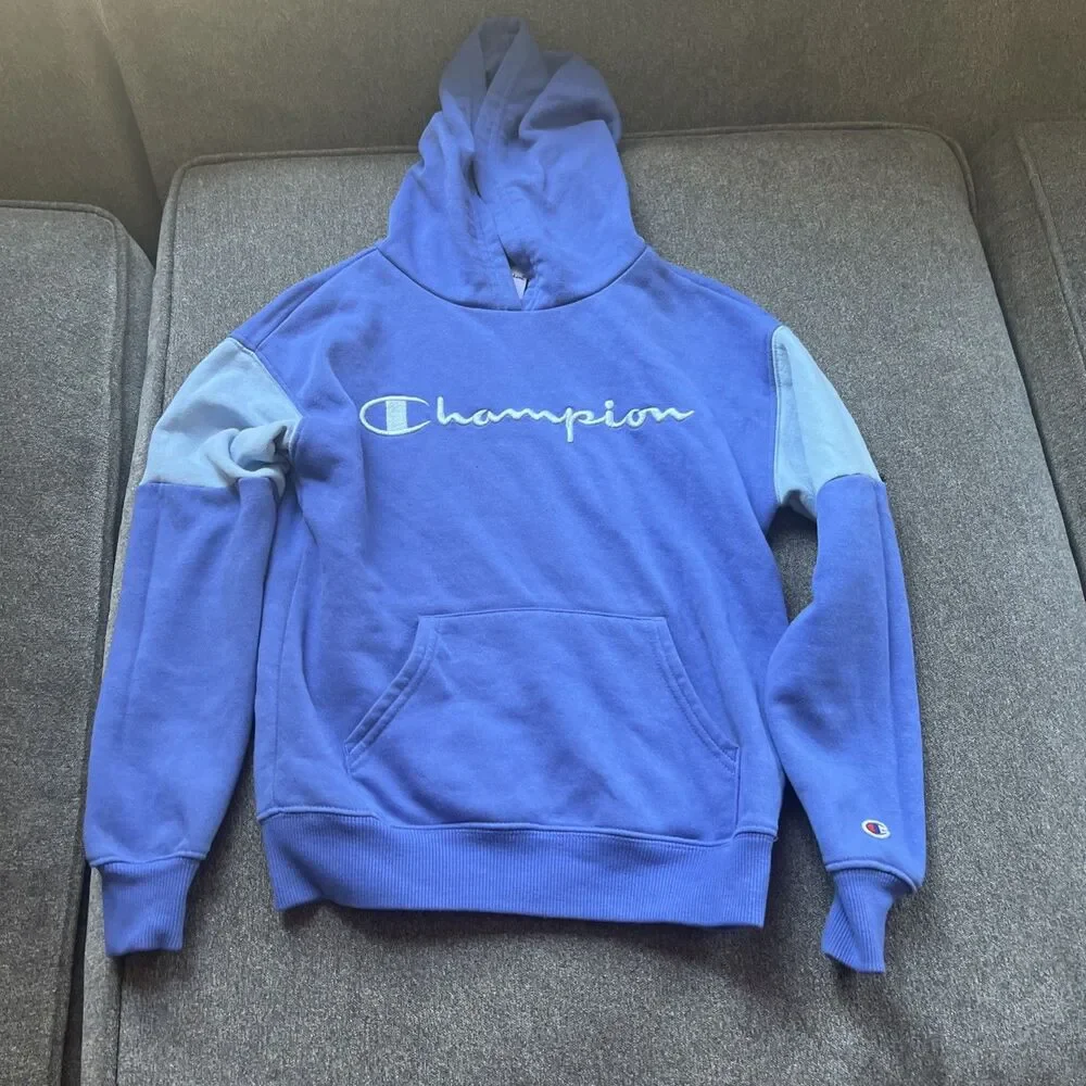 Champion Blue Hoodie‎ Size Kids Medium 8